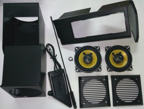 GENERALCAR Kit Fiat Panda Vecchio Modello Prodotta Prima del 2002, Coppia Altoparlanti,Antenna Supporti per Altoparlanti, PORTARADIO