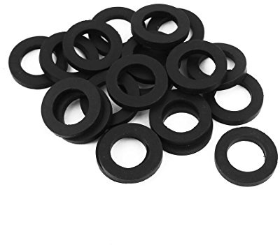 sourcing map 20 Stück O Ring Schlauchdichtung 13 x 21 x 3mm | Flache Gummischeibe, Für Wasserhahntülle