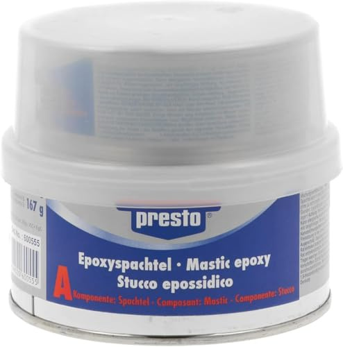 500g Prestolith SPECIAL 2K-Epoxyspachtel inkl. Härter PREMIUMQUALITÄT f. Unter-u.Überwasserarbeiten an Booten und KFZ | Profi-Spachtel mit starker Haftung, stabile Füllkraft, für Auto, Boot und Wohnmobil, für Unterwasser geeignet