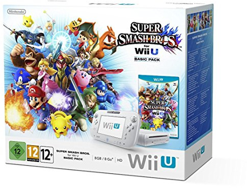 Console Nintendo Wii U 8 Go blanche + Super Smash Bros.