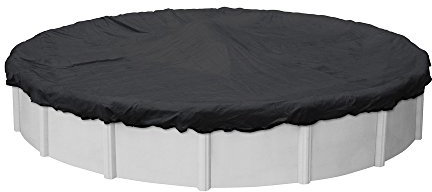 Pool Mate 3821-PM Black Mesh Winter Pool Cover for Round Above Ground Swimming Pools, 21-ft. Round Pool