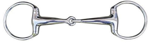 HKM 9873 Olivenkopfgebiss, Gebiss einfach gebrochen, massives Edelstahl, 20 mm