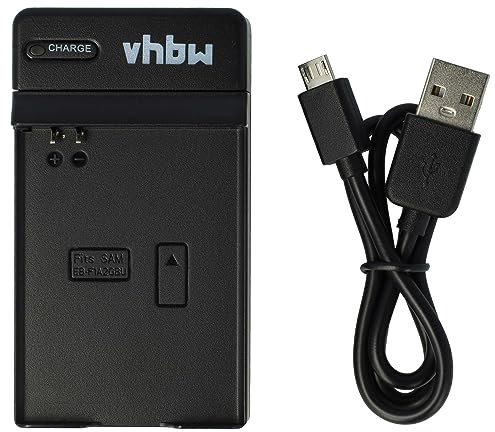 vhbw Micro-USB Ladegerät kompatibel mit Samsung Galaxy S2 GT-i9100, Galaxy Duos SGH-i929 Handy-Akku - Ladeschale + Micro-USB-Kabel