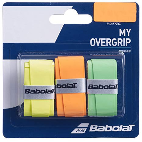 Babolat My Overgrip 3er orange, grün, Fluo gelb, One Size