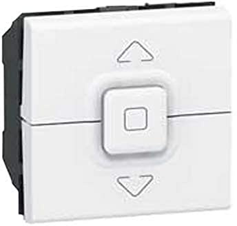 Legrand 077025 Poussoir Mosaic pour 1 Volet Roulant, 500W, Blanc