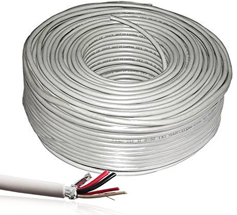 MATASSA 100 METRI CAVO PER ALLARME ANTIFURTO SCHERMATO 2X0,22 + 2X0,50 BOBINA