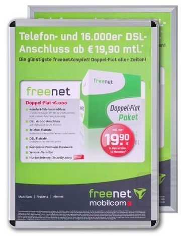 Klapprahmen A0 32mm Plakatrahmen Wechselrahmen Alu Klapprahmen DIN A0, Ecken:auf Gehrung (spitz)