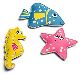 BS Toys Tauchtiere Set – Buntes Wasserspielzeug für Kinder – 3 Meerestiere zum Tauchen & Schwimmen – Tauchspielzeug für Pool, Schwimmbad, Strand & Sommer – Ab 3 Jahren