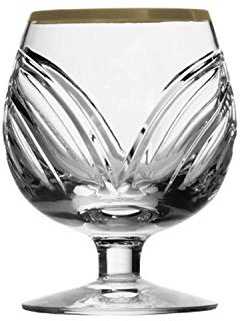 ARNSTADT KRISTALL Cognacglas Kristallglas MH Gold (10,6 cm)