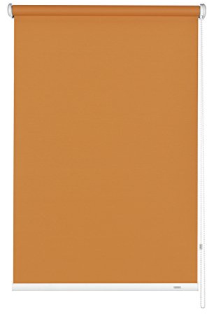 Gardinia Seitenzug-Rollo zum Abdunkeln, Decken-, Wand- oder Nischenmontage, Lichtundurchlässig, Alle Montage-Teile inklusive, Orange, 92 x 180 cm (BxH), 6243092180