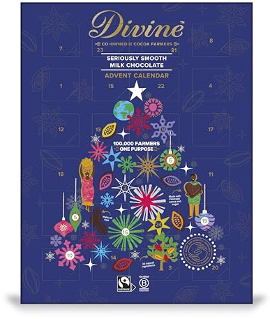 Divine Chocolate - Milk Chocolate Advent Calendar