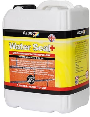EASYSeal - Multi-surface Water Seal and Damp Repellent. 5L Waterproof Sealant for Brick, Wood, Masonry, Patio, Gutter, Paving and More. Quick & Easy Application Waterproof Insulation Sealant