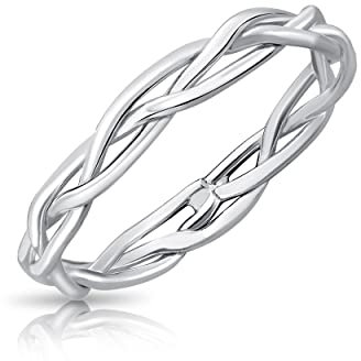 DTPsilver® 925 Sterling Silber Ring - Dünnes mit keltischer Knoten - Ewiger Liebesknoten