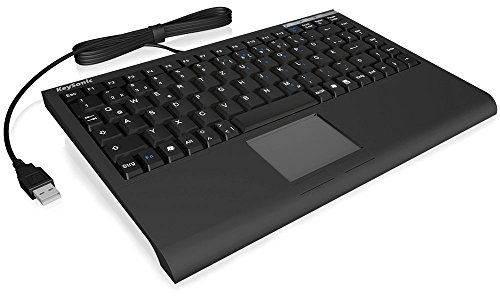 Raidsonic KEYBOARD MINI SMART TOUCHPAD SOFTSKIN BLACK USB UK LAYOUT, ACK-540U+ (UK) (SOFTSKIN BLACK USB UK LAYOUT)