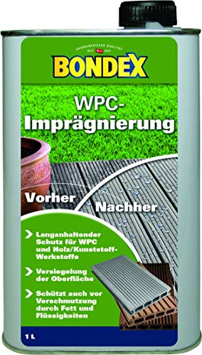 Bondex 329870 WPC-Imprägnierung farblos 1 L für 23 m² - Terrassen imprägnieren für langanhaltenden Schutz - WPC imprägnieren