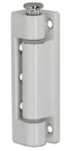 Aufschraubband 14 x 80 mm, Stahl kunststoffbeschichtet weiß