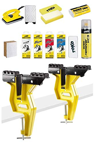 TOKO Wax-Set 11-teilig für Snowboards mit Wachsbügeleisen und Spanner