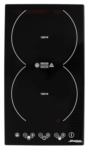 Steba Doppel-Induktionskochfeld, robuste durchgefärbte Glas-Keramik-Oberfläche, Einbaufähig, 8 Leistungsstufen, Timerfunktion (5-99 min.), Kindersicherung, 3100 Watt, IK 200