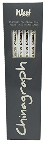 Chinagraph Marking Pencils - White (Box of 12)