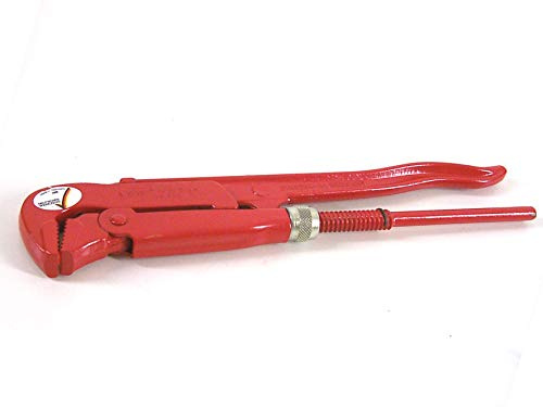 VBW Rohrzange 90° (schlankes Modell, 90° abgewinkelt, selbstklemmend; 310 mm, 12,7 mm, 780 gr) 950010 Rot Silber 1