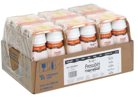 Fresenius Kabi FRESUBIN Energy Fibre Drink Vanilla Drink Bottle 6 x 4 x 200 ml