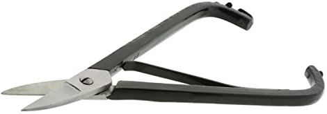 The Beadsmith Metal Plate Shears – 7 inches (178mm) – Steel Blades – Comfort Grip with Single-Leaf Spring Handle – Tool for Cutting Stamping Blanks, Sheet Metal (Up to 20 Gauge) and Craft Wire
