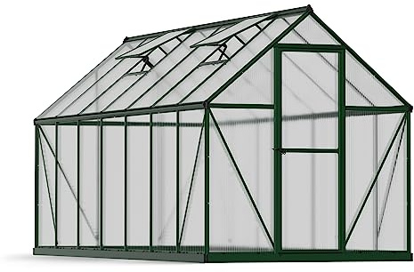 Canopia by Palram Mythos - Serra piccola, 6 x 14 cm, 426 x 185 cm, in alluminio, verde, piastre in policarbonato, resistente ai raggi UV