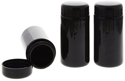 Mironglas Dose 100 ml, Weithals Kosmetex Violett-Glas Vorratsdose m. Schraubverschluss, Miron, 3× 100 ml