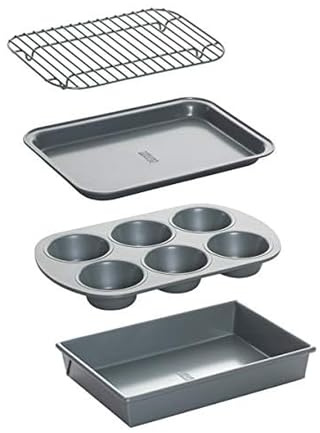 Chicago Metallic Professional 4-Piece Non-Stick Toaster Oven Set