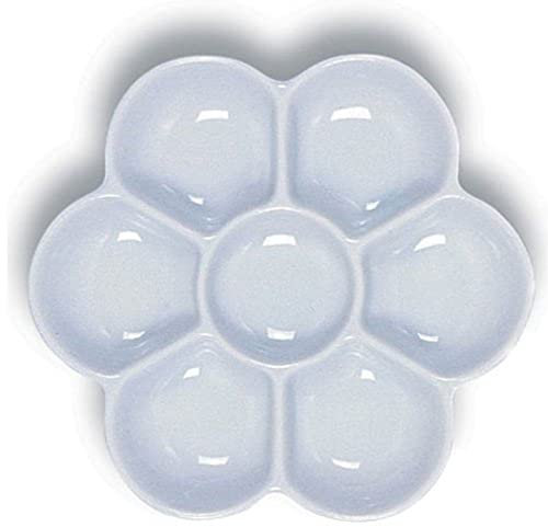 Yasutomo Porcelain (WCW213) - Plato de Paleta de 6 Ondas, 5 Pulgadas de diámetro, Color Blanco