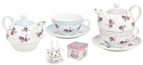 Porz. Teekannen-Set Rose