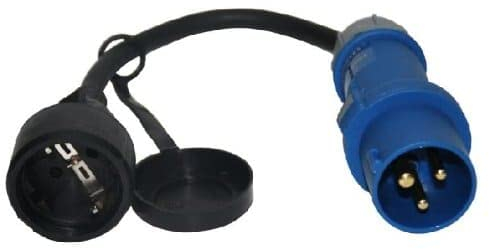 ViD® CEE Adapter Schuko Kupplung MENNEKES Stecker 230V Camping Boot H07RN-F 3x2,5mm²