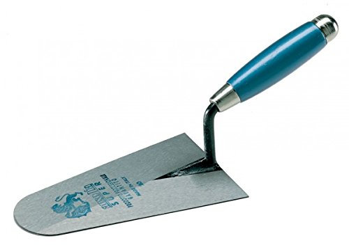 Ausonia - 41076 Paleta de albanil Punta Redonda de 22 cm Mango Madera Pintado con Tapa