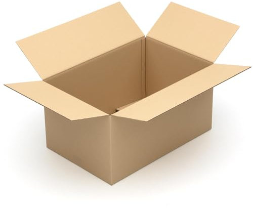 KK Verpackungen Versandkartons 600 x 400 x 310 mm Braun 2-wellig (Innenmaß 590 x 390 x 300 mm) | 15 Stück, Faltkartons Kartons für Versand als DHL Paket Hermes Paketklasse L DPD GLS Paketklasse XL