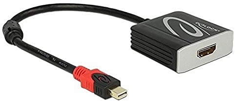 DeLock Adapterkabel Mini Displayport 1.2 Stecker > HDMI 2.0 Buchse Schwarz 4K 60Hz AKTIV, 62735