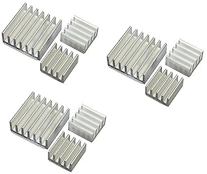 Aihasd 3 PC Refrigeración Aluminio Disipadores de Calor Para Raspberry Pi