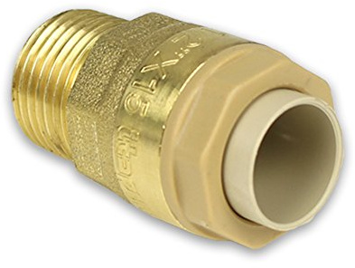 Messing Steckfitting für Kupferrohr Übergang mit Außengewinde [18mm - 3/4'']