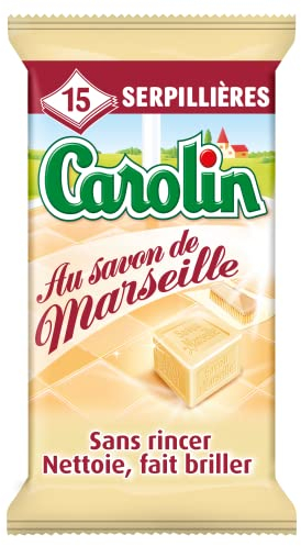 Carolin Lingettes Sols Savon de Marseille x15