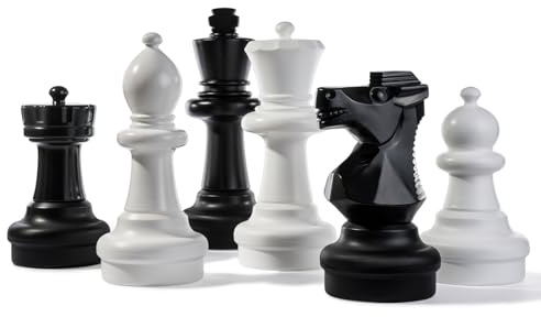 ROLLY TOYS Kettler Riesige Schachfiguren Komplettset mit 63,5 cm großem König - Weiß und Schwarz