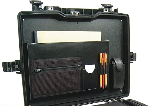 Peli 1495ALI Attache/Computer-Deckeleinsatz, Original Peli Protector Case Zubehör, Kompatibel mit: Peli 1495, Farbe: Schwarz