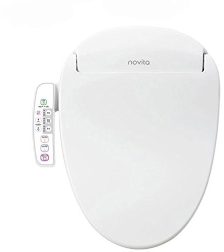 Novita BD-N310T Digital Toilet Bidet Toilet Seat Warm Water, Stainless Nozzle, Auto Nozzle Cleaning, Heated Seat White 220V Heated Seat