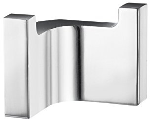 Smedbo GK122 Life Doppelhaken Messing/Kupfer/Zink silber 7,1 x 3,8 x 4,5 cm