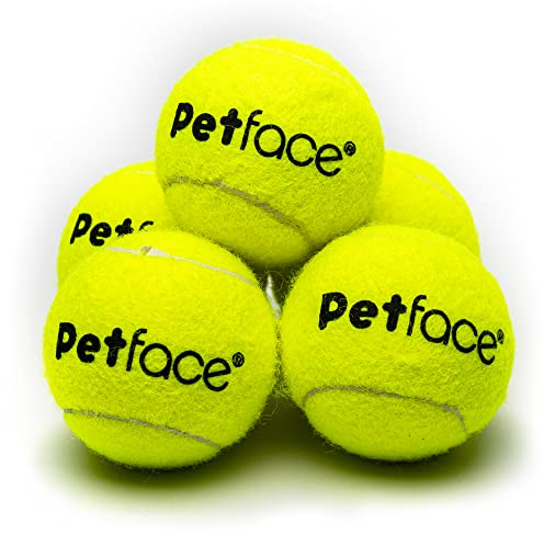 Petface 5 st mini supertennisbollar för hundar 4,8 cm