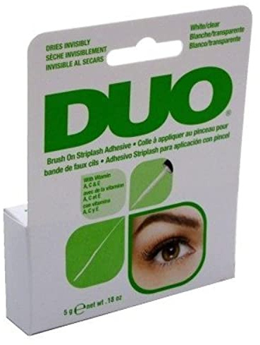 Duo Brush-On Adhesive White/ Clear W/Vitamins A-C-E 0.18oz (6 Pack) by Duo
