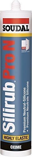 Soudal Silirub Pro N, PREMIUM Neutral-Silicone, Kartusche: 310ml, Farbe: Anthrazit