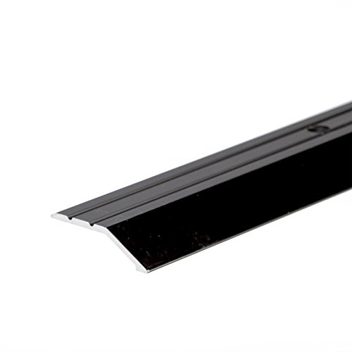 IANPAV Screw Anodised Aluminium Door Floor Bar Edge Trim Threshold Ramp 900mm x 40mm A11, Black