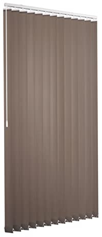 Lamellenvorhang Komplettset Ventanara Vertikaljalousie 89mm inkl. Montagematerial (Taupe (tageslicht), B150 x H250 cm)