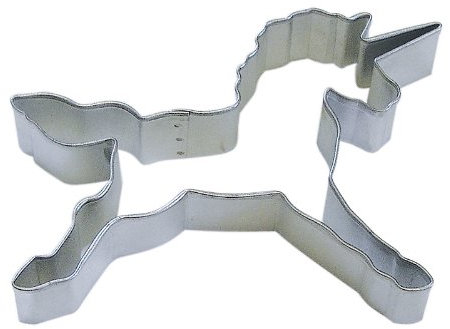 R&M Einhorn-Ausstecher 11,4 cm aus haltbarem, ökonomischem verzinnten Stahl