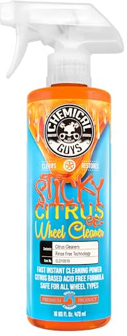 Chemical Guys CLD10516 Sticky Citrus Wheel Cleaner Gel, (Safe For All Wheel Types) Works on Cars, Trucks, SUVs, Motorcycles, RVs & More, 16 fl oz