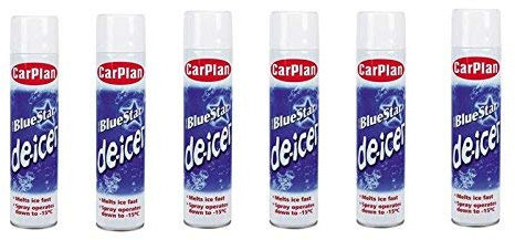 6 x 300ML Clear Car Van De-icer Windscreen Frost Ice New 6 Pack